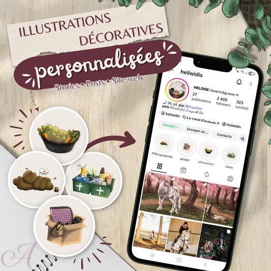 Illustrations décoratives personnalisées